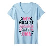 Mujer My Greatest Blessings Call Me Abuela Camiseta Cuello V