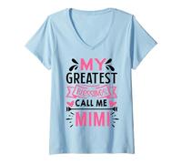 Mujer My Greatest Blessings Call Me Mimi Camiseta Cuello V