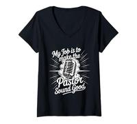 Mujer My Job Is To Make The Pastor Sound Good - Camiseta Cuello V