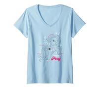 Mujer My Little Pony Cute Anatomy of A Pony Line Art Camiseta Cuello V