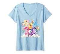 Mujer My Little Pony: Friendship Is Magic Lunar New Year Mane Six Camiseta Cuello V