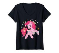 Mujer My Little Pony: Friendship Is Magic Pinkie Pie Jewelry Party Camiseta Cuello V