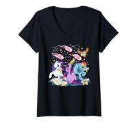 Mujer My Little Pony: Friendship Is Magic Trio and Shooting Stars Camiseta Cuello V