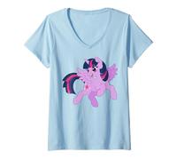 Mujer My Little Pony: Friendship Is Magic Twilight Sparkle Flying Camiseta Cuello V