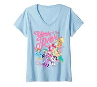 Mujer My Little Pony: Friendship Is Magic Year of The Pony Group Camiseta Cuello V