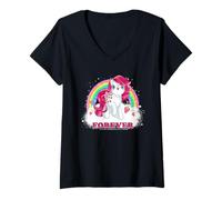 Mujer My Little Pony Sugarberry Forever Rainbow Camiseta Cuello V