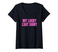 Mujer My Lucky LSAT Shirt | Attorney Law Student Apparel Camiseta Cuello V