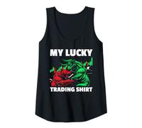Mujer My Lucky Trading Shirt Trader Acciones Bolsa de valores Camiseta sin Mangas
