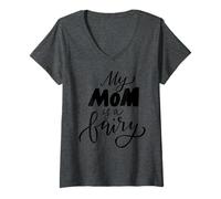 Mujer My Mom Is A Fairy Expression Quote For Mother Day Edition Camiseta Cuello V