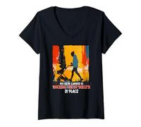 Mujer MY New Cardio IS Rocking The Stroller IN Place Camiseta Cuello V