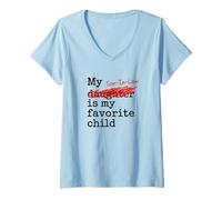 Mujer My Son-In-Law Is My Favorite Child Funny Father-in-Law Camiseta Cuello V