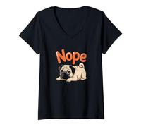 Mujer My Spirit Animal: El Pug Camiseta Cuello V