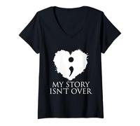 Mujer My Story ISN´t Over Camiseta Cuello V