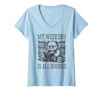 Mujer My Weekend Is All Booked Camiseta Cuello V
