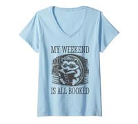 Mujer My Weekend Is All Booked Camiseta Cuello V