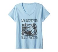 Mujer My Weekend Is All Booked Camiseta Cuello V