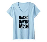 Mujer Nacho Nacho, tío, quiero ser tu nacho, tío. Camiseta Cuello V