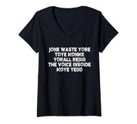 Mujer Nadie desperdició más Juguetes Monje Yorall Rediii Voice Inside My Yes Camiseta Cuello V