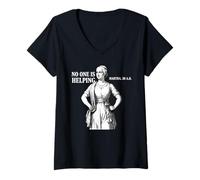 Mujer Nadie está ayudando a Martha 30 AD Meme Cristiano sarcástico Camiseta Cuello V