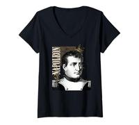Mujer Napoleón Bonaparte, Retrato histórico icónico Camiseta Cuello V
