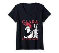 Mujer Naruto Shippuden Gaara of the Sand Camiseta Cuello V