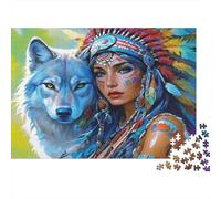 Mujer Nativa Americana_4 Puzzle 1000 Piezas para Hombres Y Mujeres Regalo para Adultos Detalles Nítidos Más Vendido Pasatiempo Materiales Ecológicos 70x50cm/1000pcs
