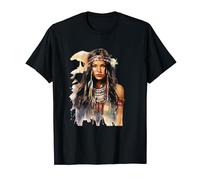 Mujer Nativa Americana Herencia Orgullo Indígena Nativa Camiseta