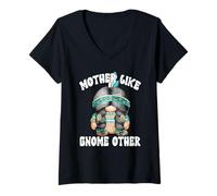 Mujer Native American GNOME Pun For Grandma Cute Indian Mom Camiseta Cuello V