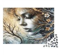 Mujer Naturaleza Cosmos Puzzle 1000 Piezas Papel Reciclado para Adultos Puzzle para Adultos Juego Educativo con desafío Excelente Idea de Regalo para Creatividad y Regalos 70x50cm/1000pcs