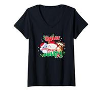 Mujer Navidad Squishmallows Holly Jolly Camiseta Cuello V
