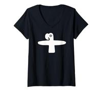 Mujer Nazca Lines | South America Peru Geoglyphs Líneas De Nazca Camiseta Cuello V