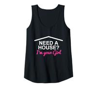 Mujer ¿Necesita una casa? I'm Your Girl Real Estate Agent Funny Realtor Camiseta sin Mangas