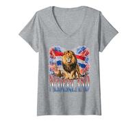 Mujer Nederland Bootleg Países Bajos Y2k Camiseta Cuello V