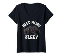Mujer Need More Sleep Dog Lover Cane Corso Camiseta Cuello V