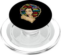 Mujer Negra Afirmaciones Afro Palabras Un Amor Vive Tu Sueño PopSockets PopGrip para MagSafe