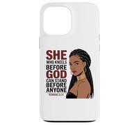 Mujer Negra Cristiana Reina Africana Melanin Poppin Pride Carcasa para iPhone 13 Pro MAX