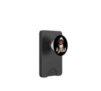 Mujer Negra De Dibujos Animados Rodeado De Gatos Amante PopSockets PopWallet para MagSafe