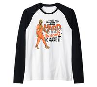 Mujer Negra no Importa lo difícil Que se ponga, voy a Hacerlo Camiseta Manga Raglan