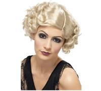 Mujer Negro Corto Flappers Peluca Mujer 1920s Flapper Peluca Accesorio Disfraz