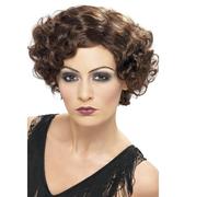 Mujer Negro Corto Flappers Peluca Mujer 1920s Flapper Peluca Accesorio Disfraz