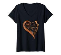 Mujer Negro Historia Puños Diversidad Equidad Melanina Mujeres africanas Camiseta Cuello V