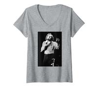 Mujer Neil Diamond Live Sweet Caroline Singer 1984 Camiseta Cuello V