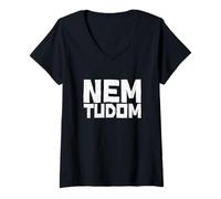 Mujer Nem Tudom Magyarország Hungría Húngaro Camiseta Cuello V