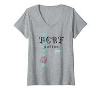 Mujer Nerf Nation Collage Camiseta Cuello V