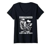 Mujer Neurodivergente - No diagnosticado pero algo no está bien Camiseta Cuello V