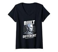Mujer Neurodivergente Profesional Neurodiversidad Built Differend Camiseta Cuello V