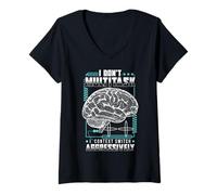 Mujer Neurodivergente Profesional Neurodiversidad Neurodiverso Camiseta Cuello V