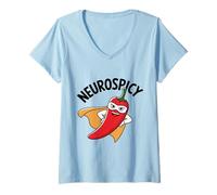 Mujer Neurodiverso Neuropicante Camiseta Cuello V