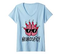 Mujer Neurodiverso Neuropicante Camiseta Cuello V