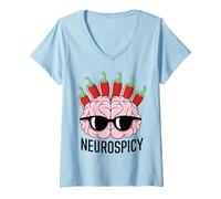 Mujer Neurodiverso Neuropicante Camiseta Cuello V